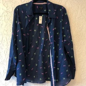 Talbots summer button up